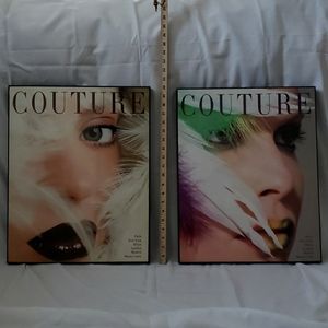 Couture magazine wall hangings